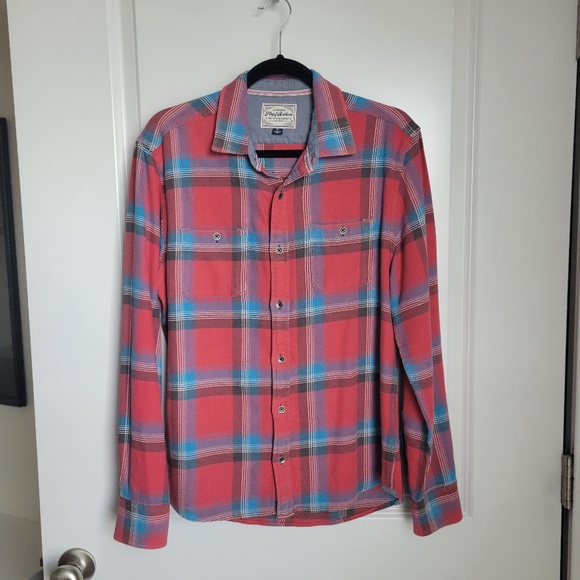 Flag & Anthem Larkspur Flannel Shirt Sz Medium - Picture 1 of 5
